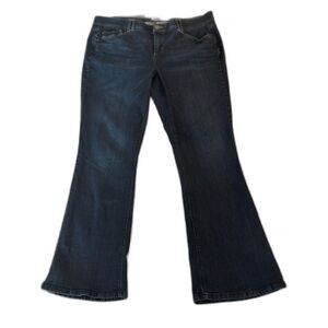 Wit & Wisdom Brittany Mid-Rise Baby Boot Jeans LAD1241MQ Dark Wash Stretch Denim